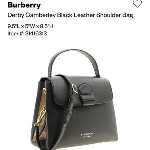 Burberry small derby bag